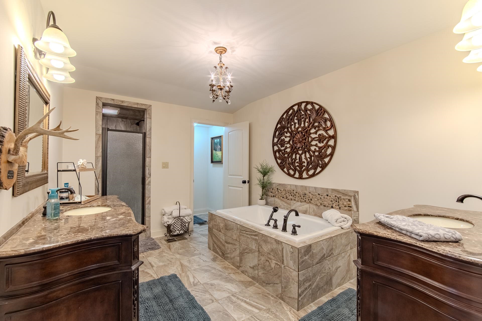 2395 Pocahontas Road Pocahontas, TN 38061 - Photo 11 of 38 a view of a kitchen with a sink and chandelier