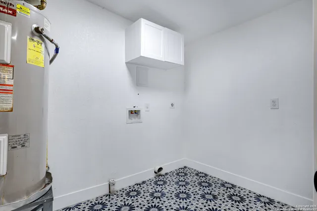 a bathroom with a window