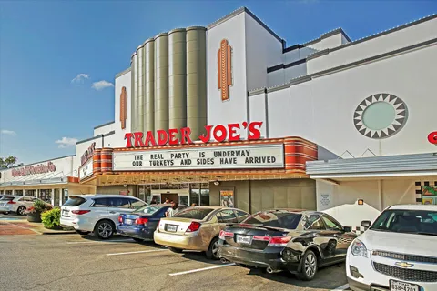 a car parked in front of a building