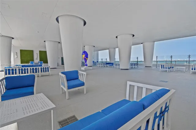 a play room with furniture