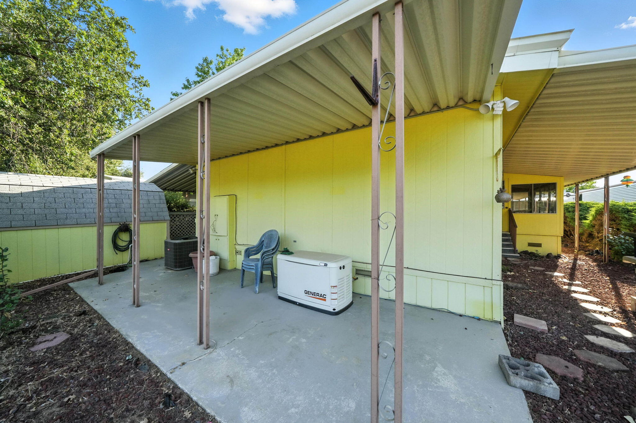 Undisclosed Address Redding, CA 96002 - Photo 24 of 34 a backyard of a house