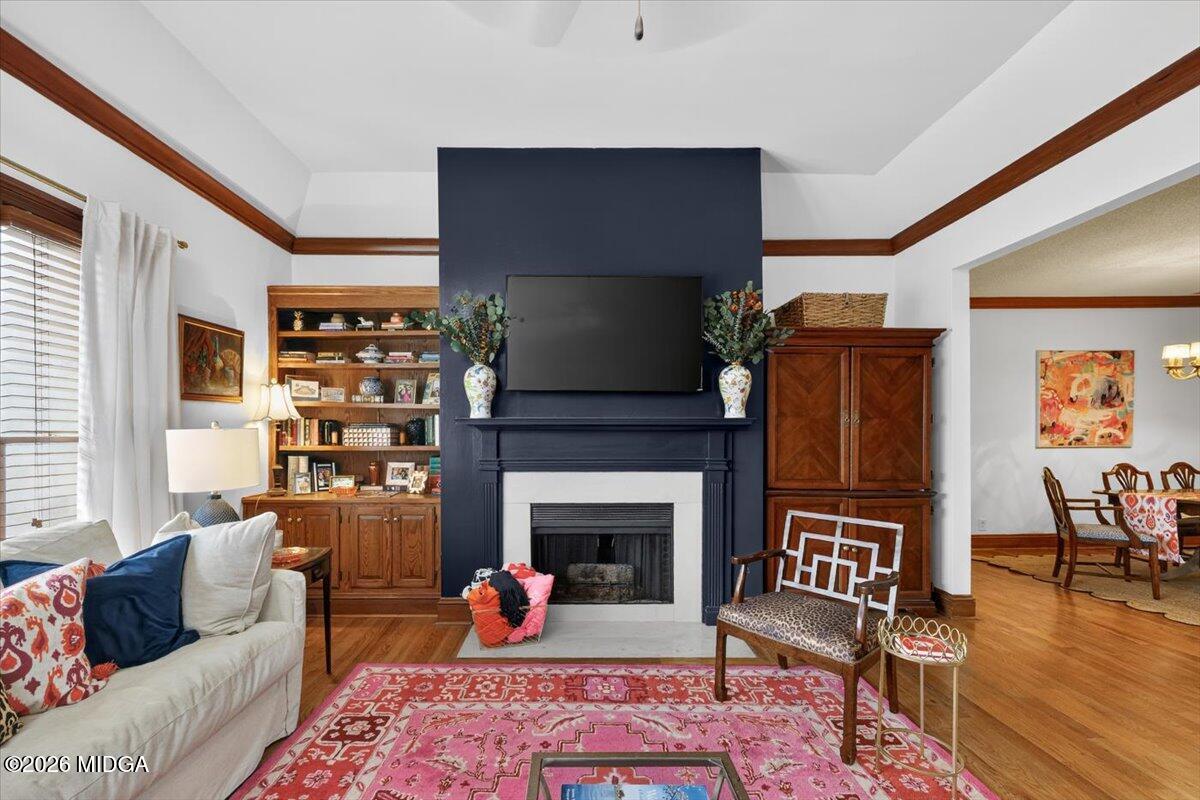 175 Corbin Avenue Macon, GA 31204 - Photo 6 of 21 a living room with furniture and a fireplace