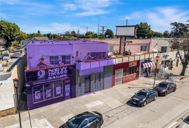 a view of a city & street