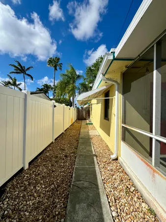 a view of a house with a pathway