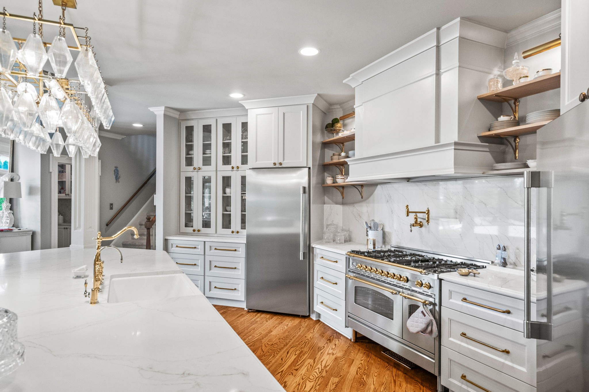 104 Riva Ridge Hendersonville, TN 37075 - Photo 14 of 66 a kitchen with white cabinets and appliances