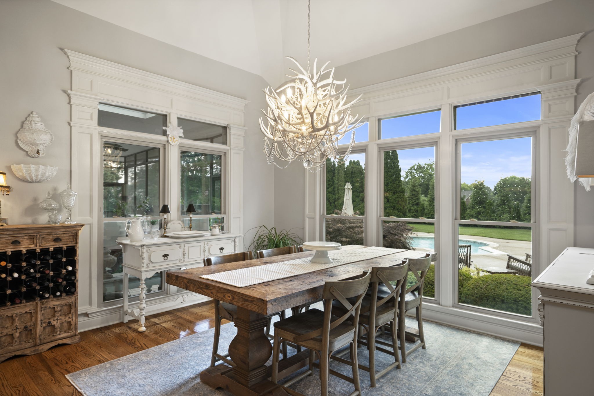 104 Riva Ridge Hendersonville, TN 37075 - Photo 19 of 66 a view of a dining room with furniture wooden floor and chandelier