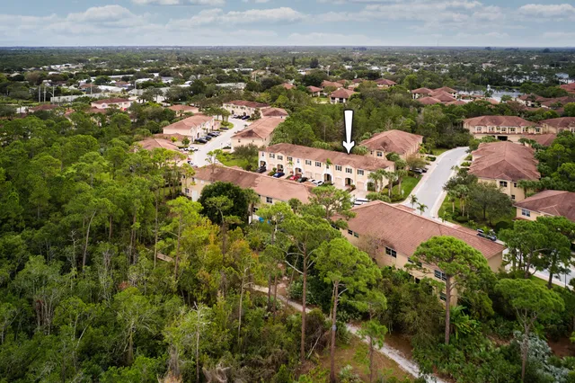 an aerial view of multiple house