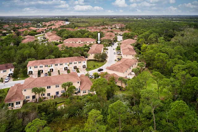 an aerial view of multiple house