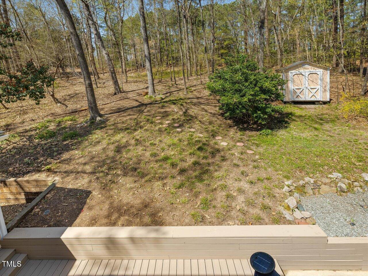 4818 Glendarion Drive Durham, NC 27713 - Photo 39 of 44 a view of outdoor space with seating