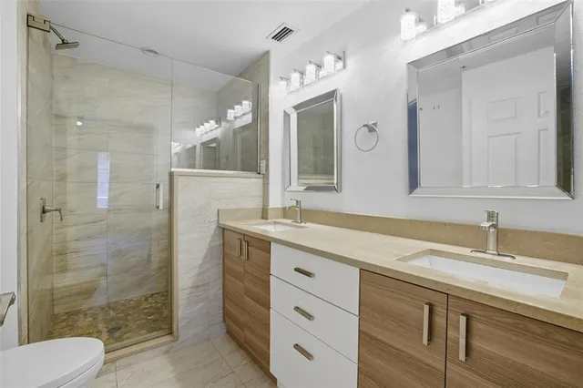 a view of a room that has a window in it