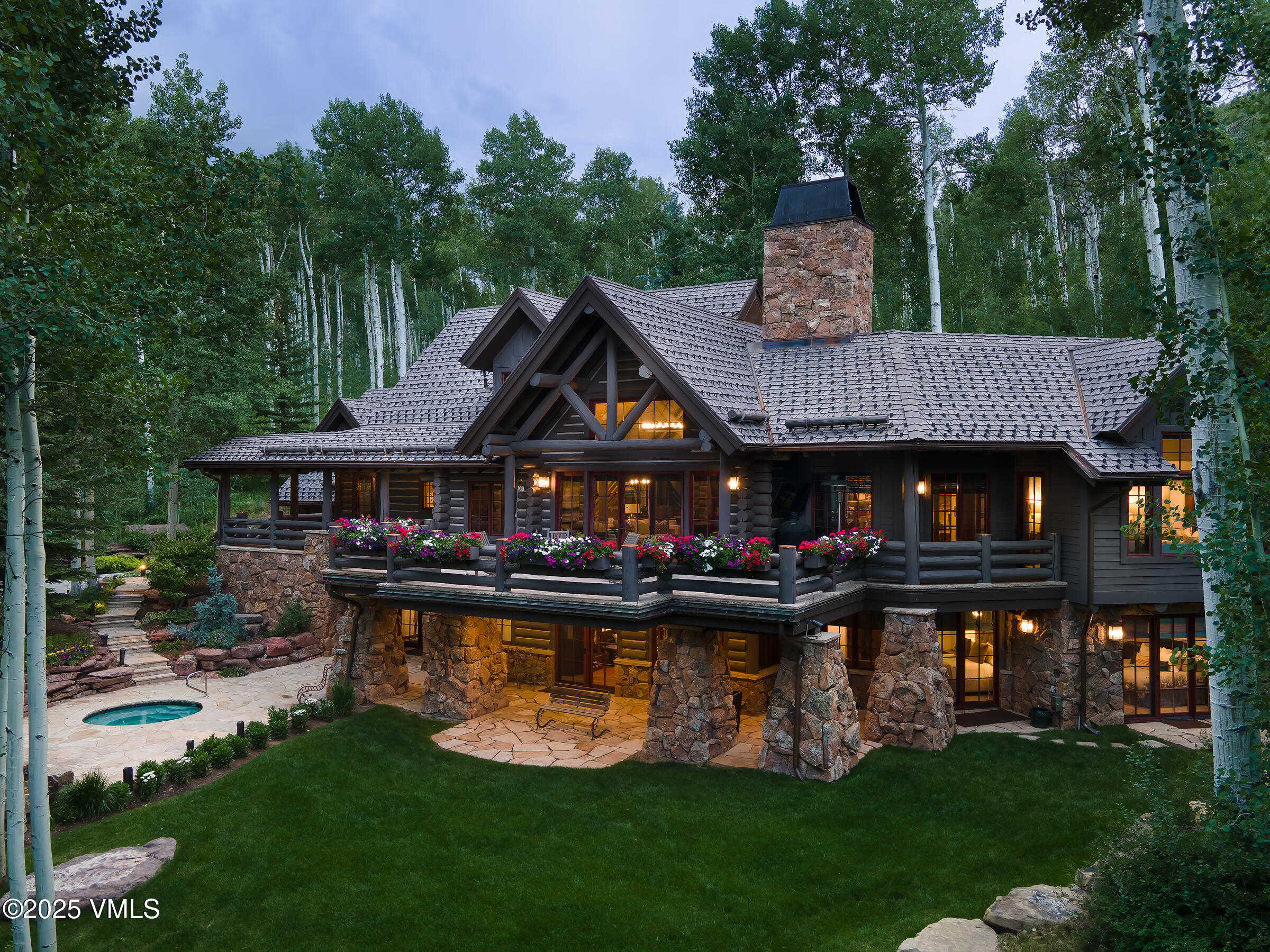 1761 Paintbrush Avon, CO 81620 - Photo 18 of 23 a view of a house with swimming pool and sitting area