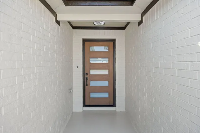 a view of an entryway door