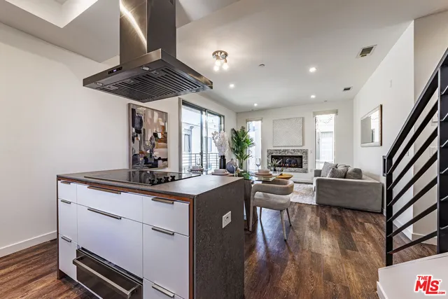 a view of a building and a street