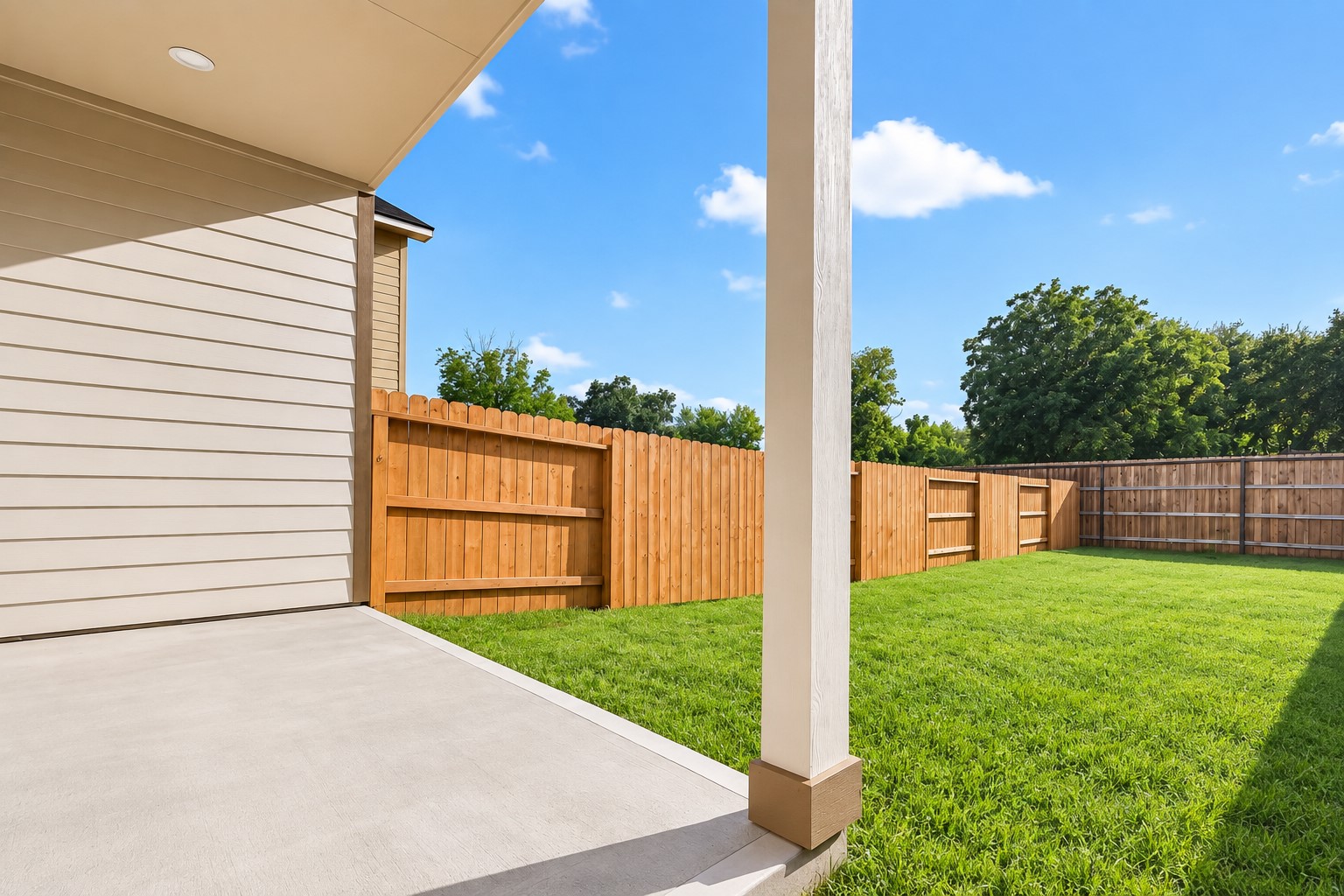 8110 Carver Road Houston, TX 77088 - Photo 33 of 38 Private patio extends the living space outdoors and provides an easy spot for a morning coffee or a little fresh air.