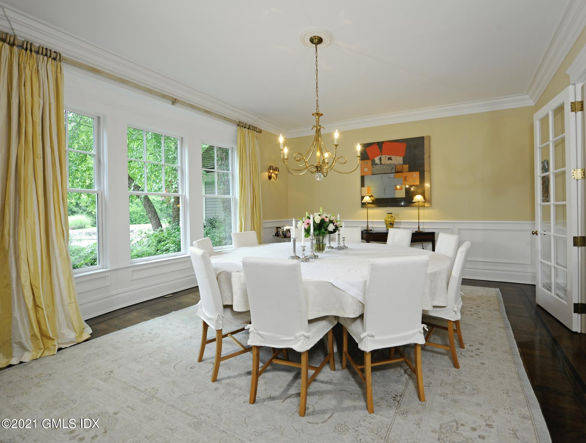 3 Hycliff Road Greenwich, CT 06831 - Photo 10 of 31 a view of a dining room with furniture window and outside view