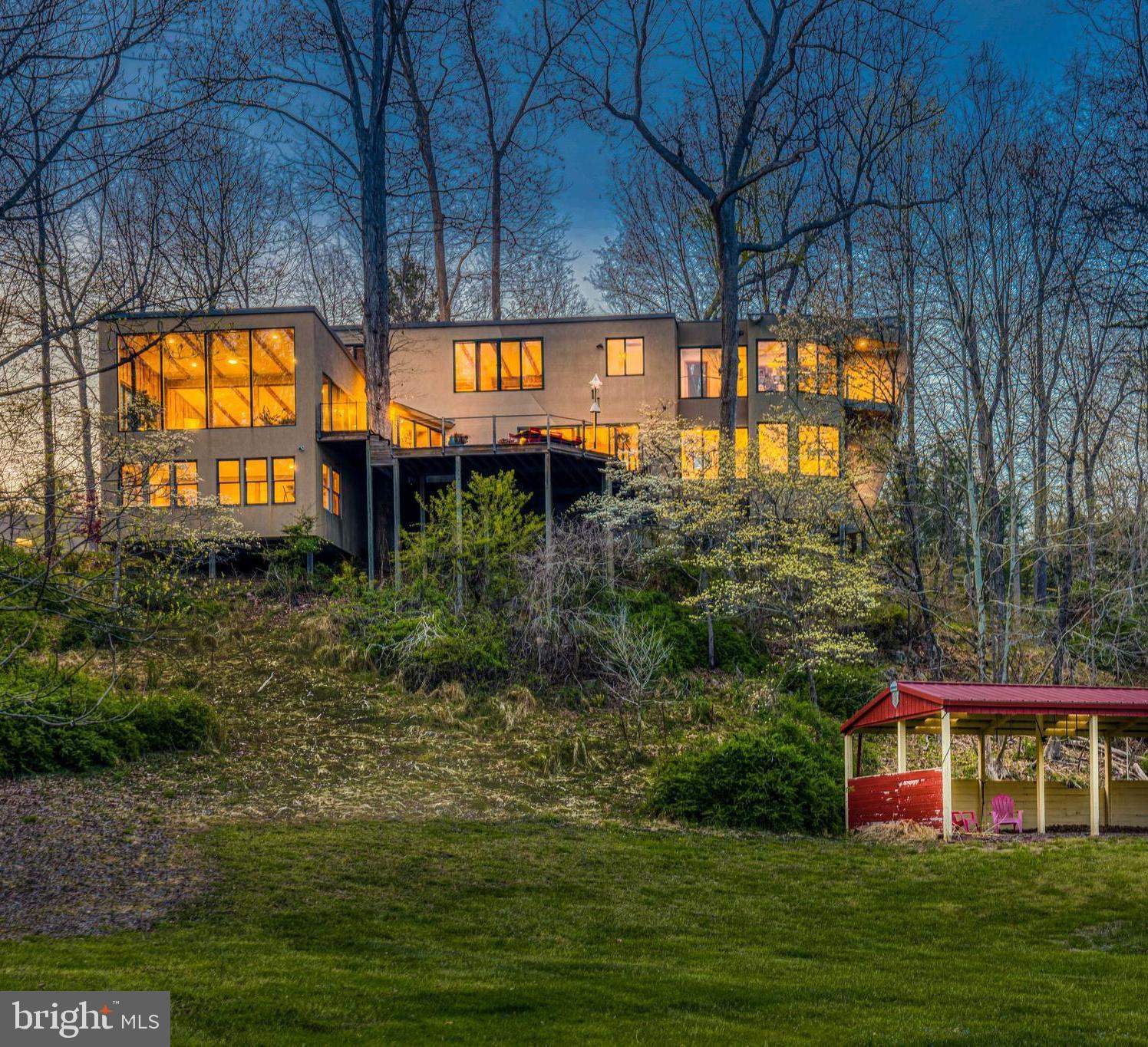 Evening View of Property