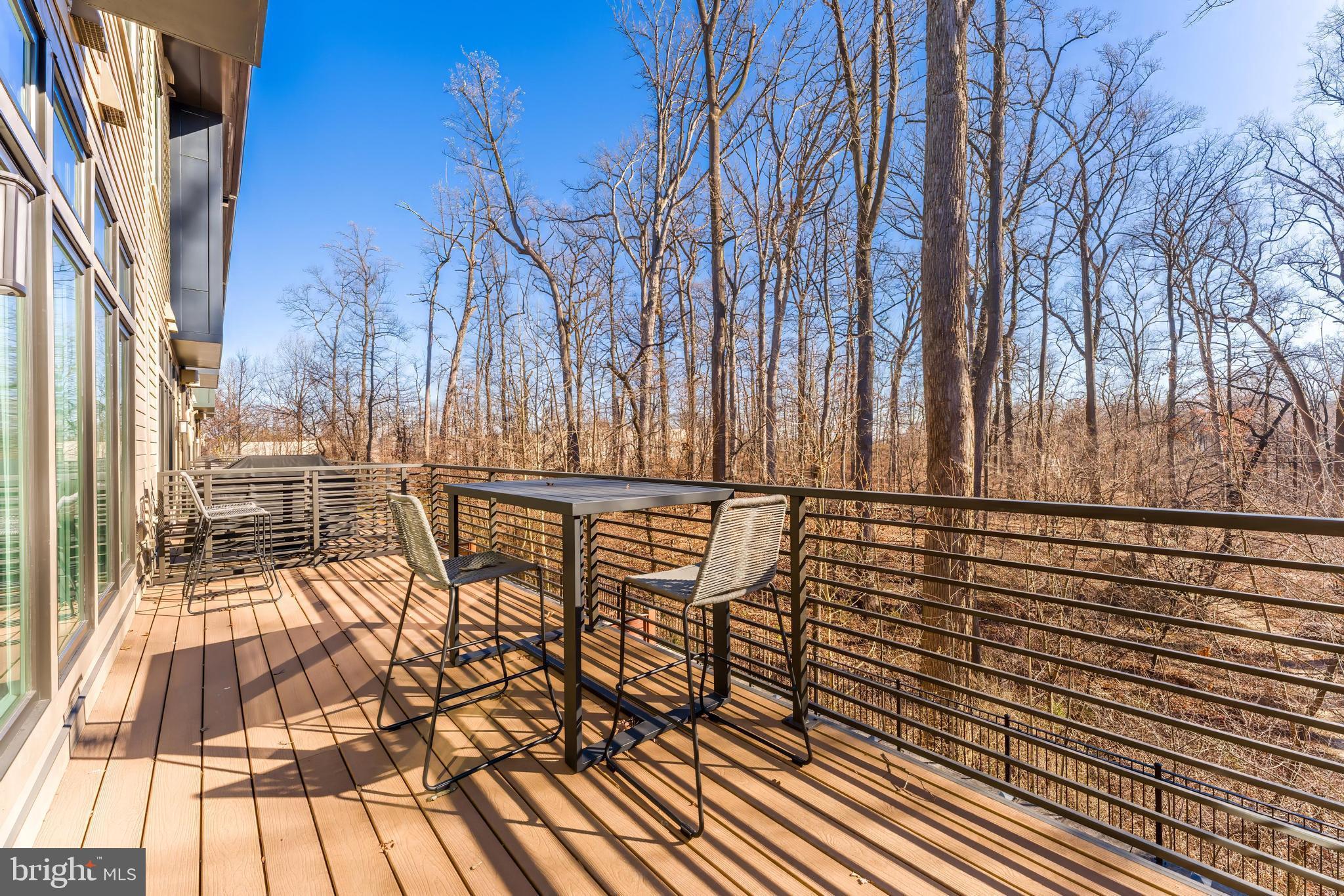 5348 Merriam Street Bethesda, MD 20814 - Photo 13 of 39 Serene balcony with wooded views.