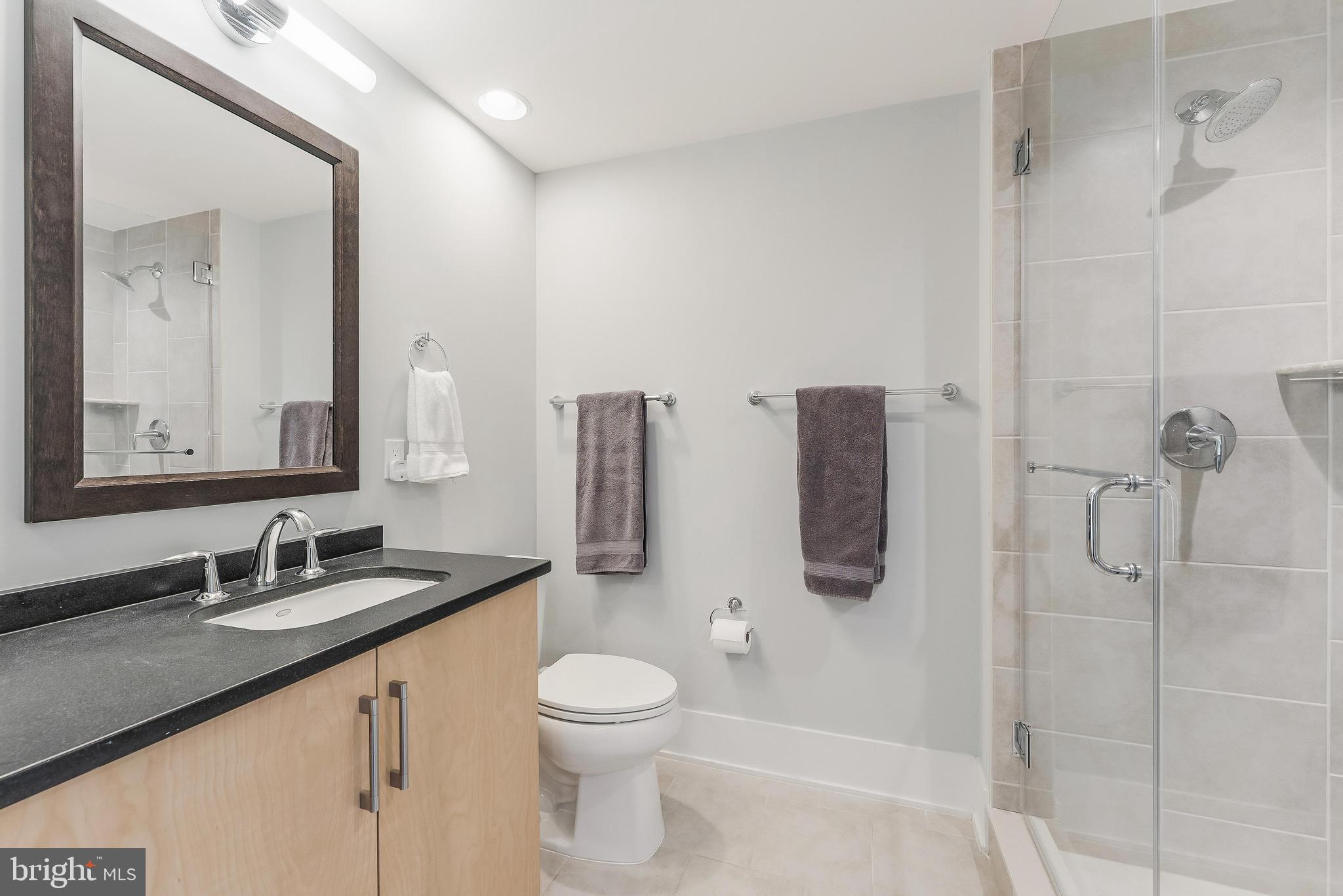 5348 Merriam Street Bethesda, MD 20814 - Photo 29 of 39 Sleek modern bathroom with elegant finishes.