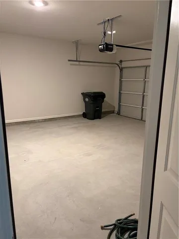 a view of room with racks on the wall