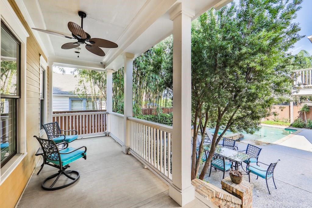 1436 Harvard Street Houston, TX 77008 - Photo 4 of 18 a view of a porch with furniture and a yard
