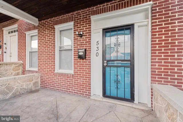 a view of front door of house