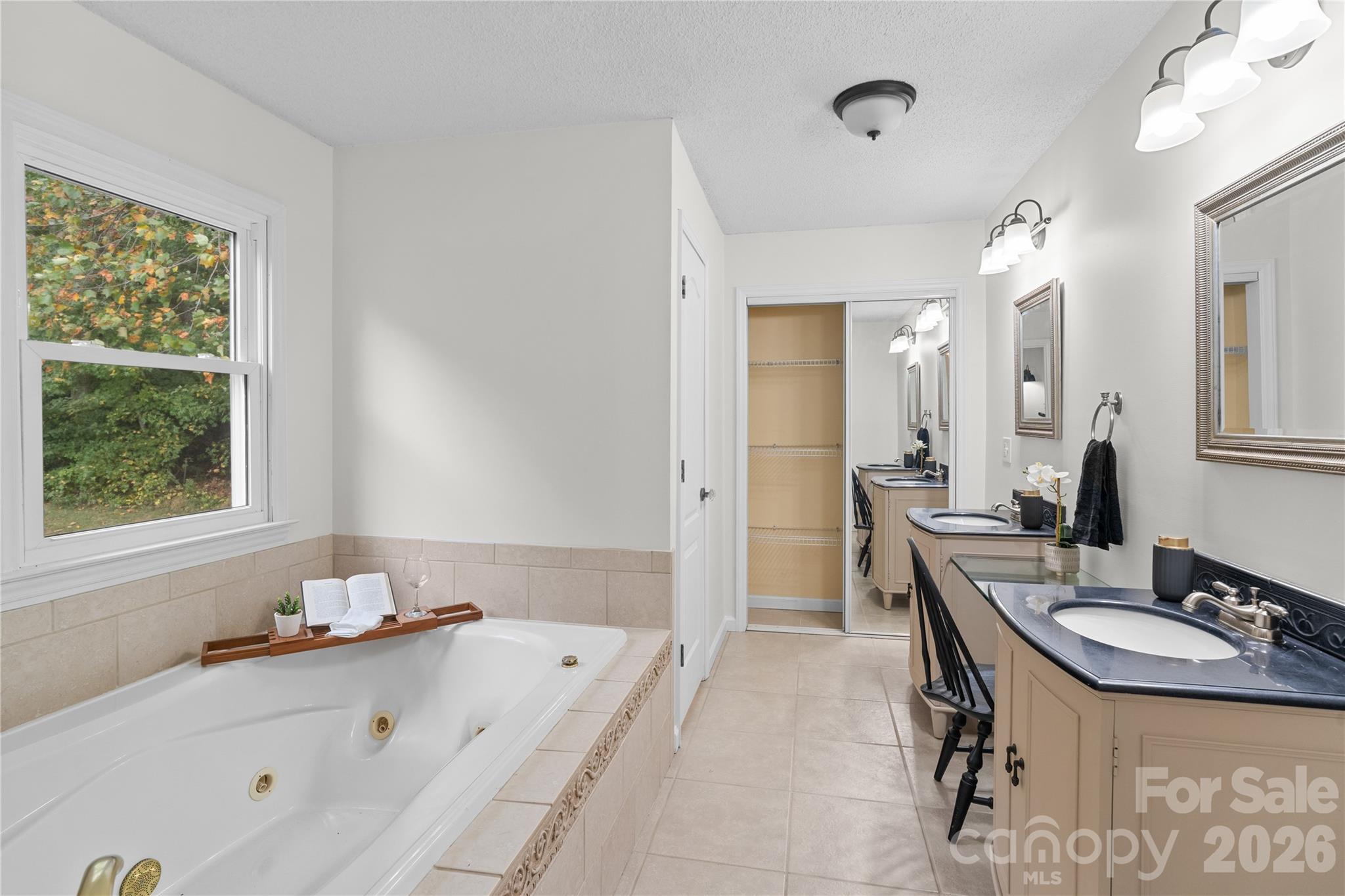 1335 Blacksnake Road Stanley, NC 28164 - Photo 18 of 31 a bathroom with a tub sink and mirror