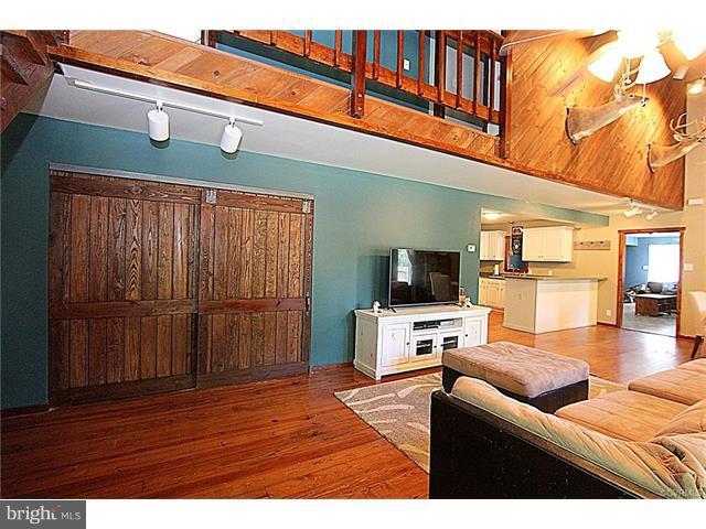 18248 Teman Road Beaverdam, VA 23015 - Photo 6 of 22 Living Room. Barn doors to main floor bedroom.