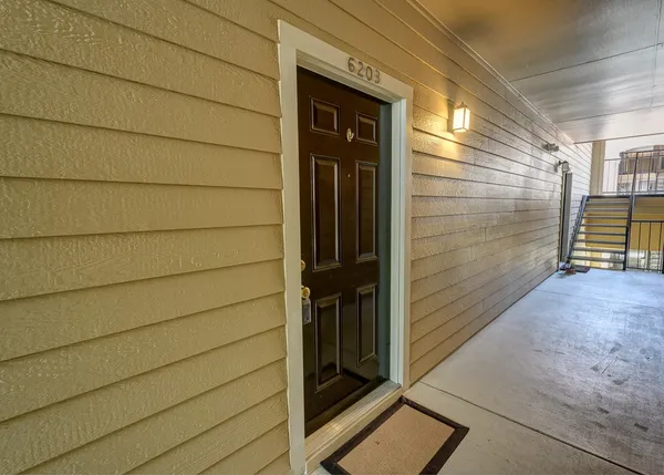 a view of front door