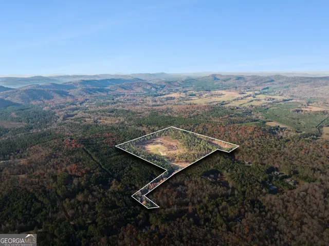 an aerial view of a mountain