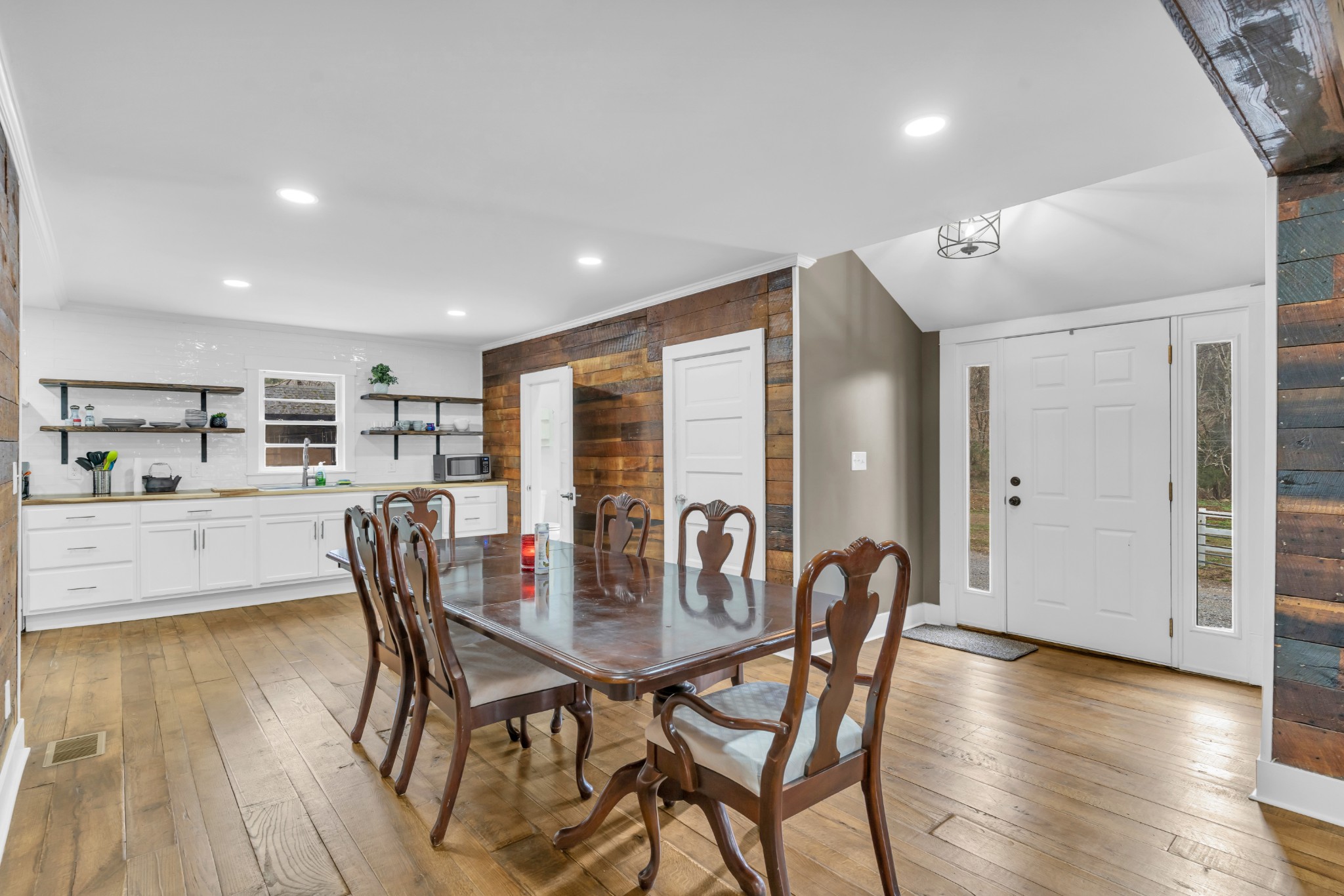 3039 Pigg Hollow Road Petersburg, TN 37144 - Photo 19 of 38 a view of a dining room with furniture and wooden floor