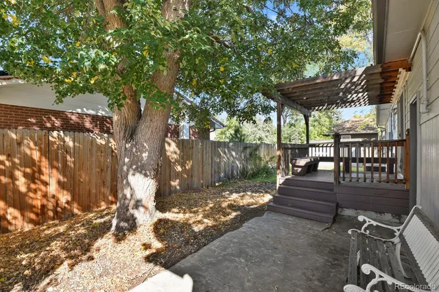 a view of outdoor space with seating space