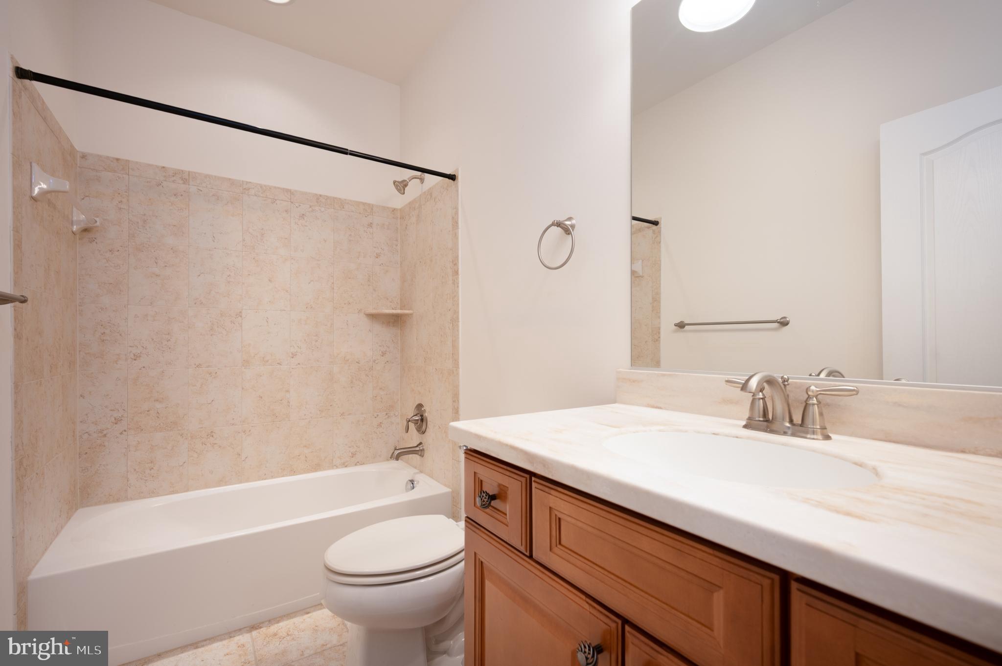 173 Silver Maple Road Middletown, DE 19709 - Photo 26 of 36 a bathroom with a sink a toilet and a large mirror