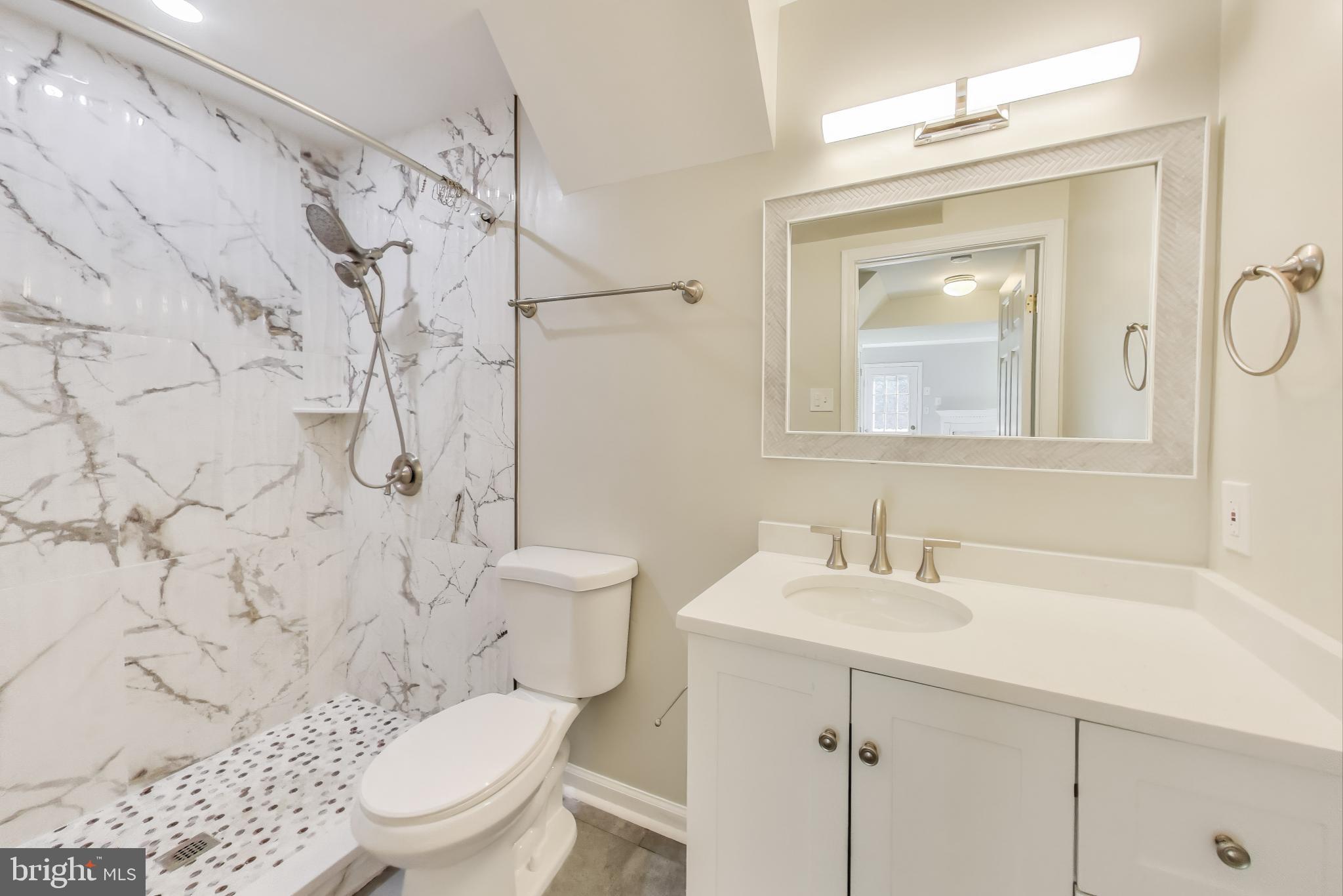 13504 Hayworth Drive Rockville, MD 20854 - Photo 26 of 31 a bathroom with a toilet sink shower and mirror