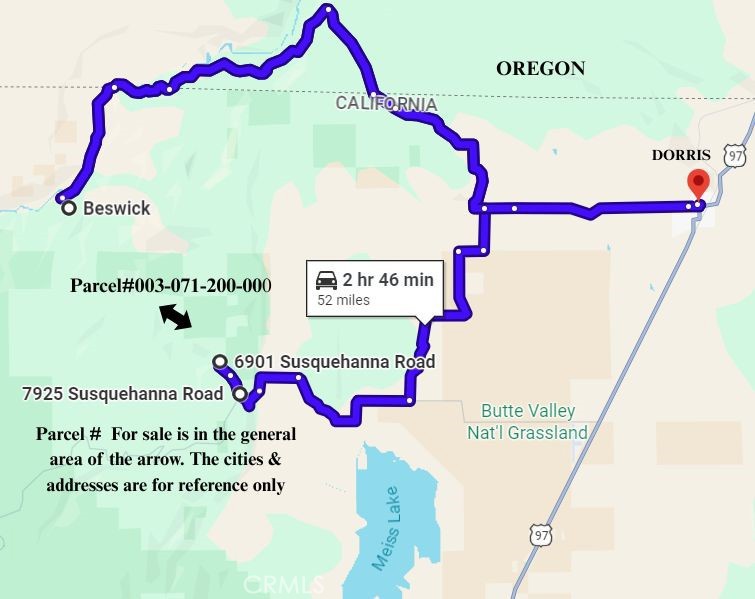 0 Susquehanna Road Dorris, CA 96023 - Photo 4 of 4 a picture of a sign in a small park