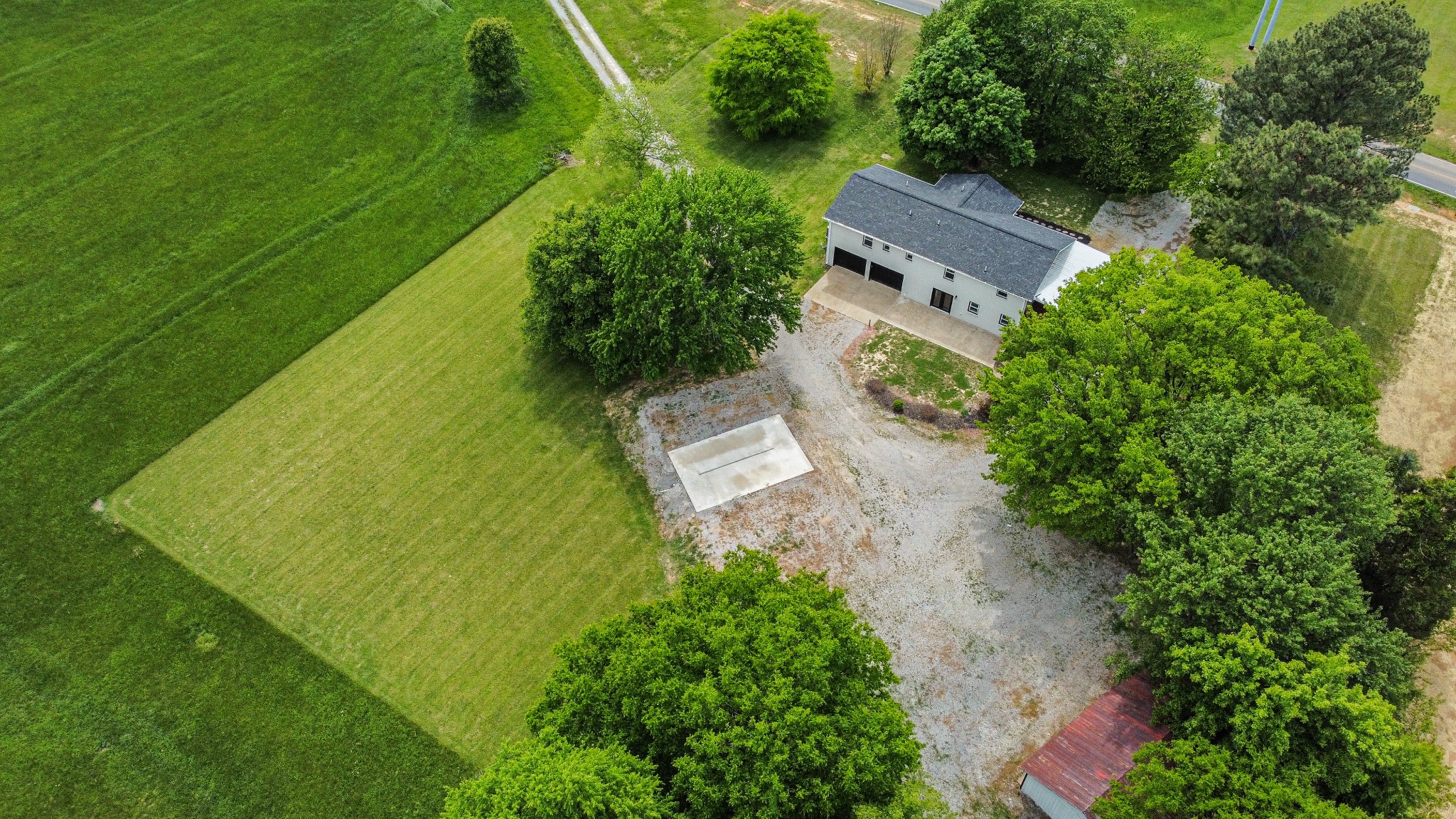 113 Old Parkers Chapel Road Portland, TN 37148 - Photo 24 of 27 an aerial view of a residential houses with outdoor space and trees all around