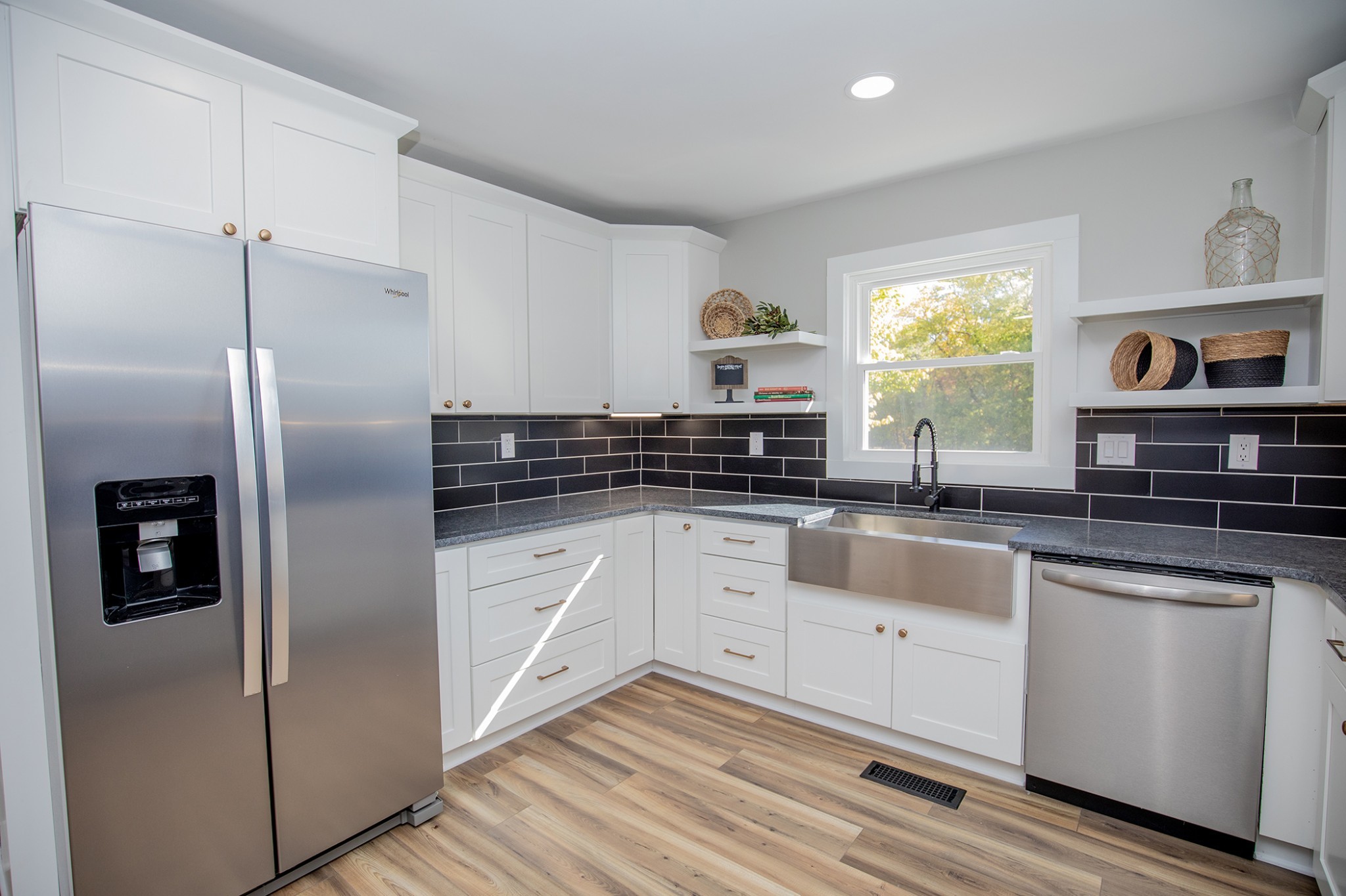 113 Old Parkers Chapel Road Portland, TN 37148 - Photo 4 of 27 a kitchen with stainless steel appliances a refrigerator sink and microwave
