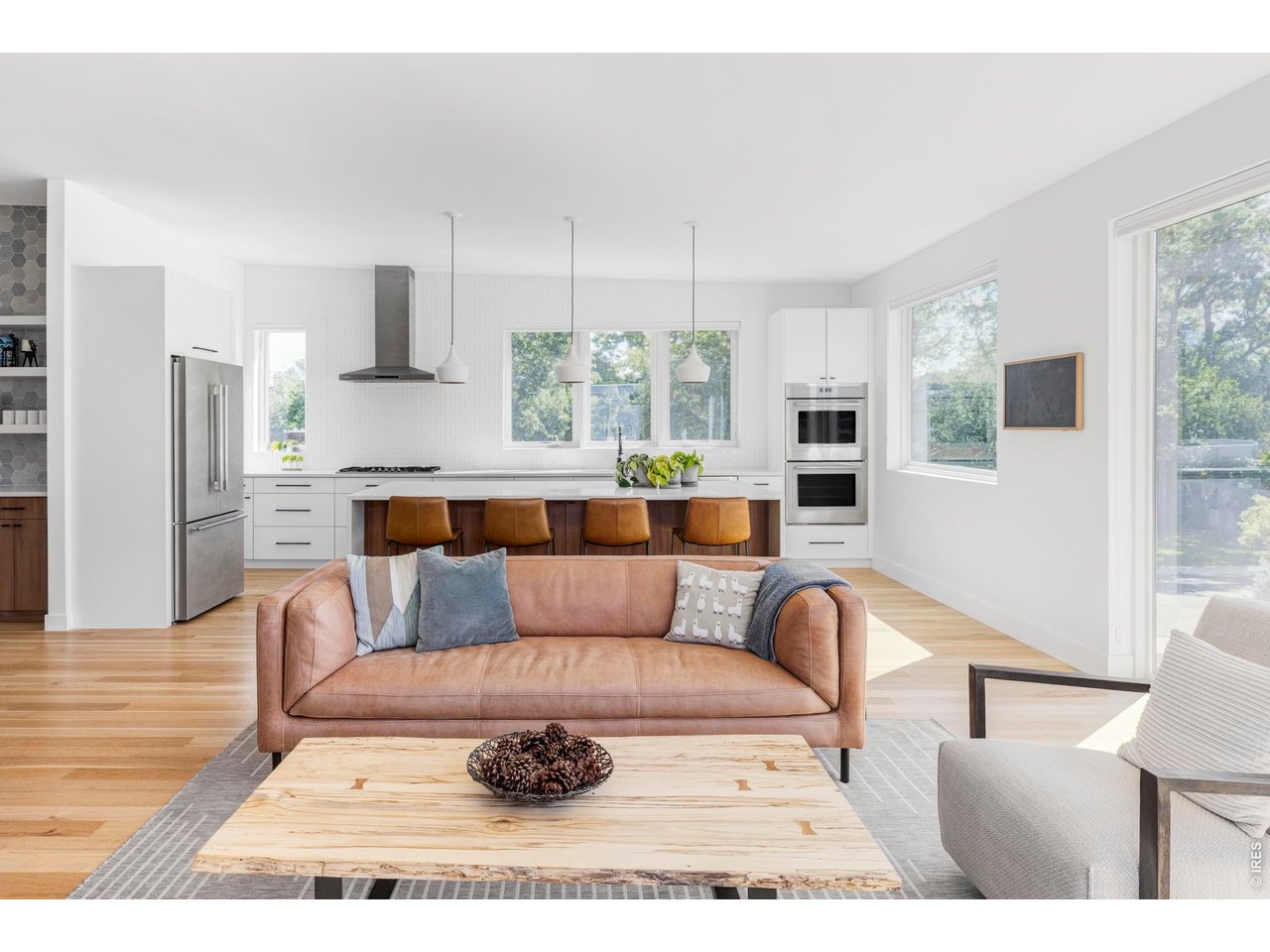 2895 18th Street Boulder, CO 80304 - Photo 15 of 29 Living room and kitchen.