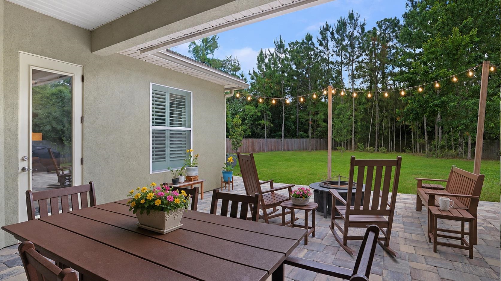 1308 Acorn Ridge Court St. Augustine, FL 32092 - Photo 40 of 47 a view of a patio with garden