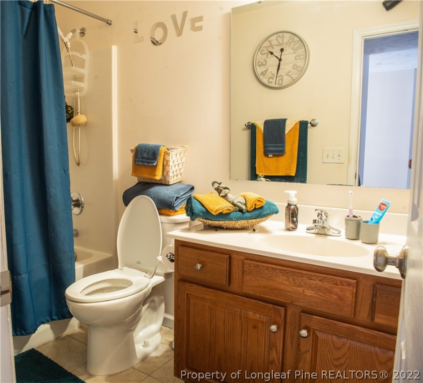 200 Lattimore Road Cameron, NC 28326 - Photo 20 of 32 a bathroom with a toilet a sink and a mirror