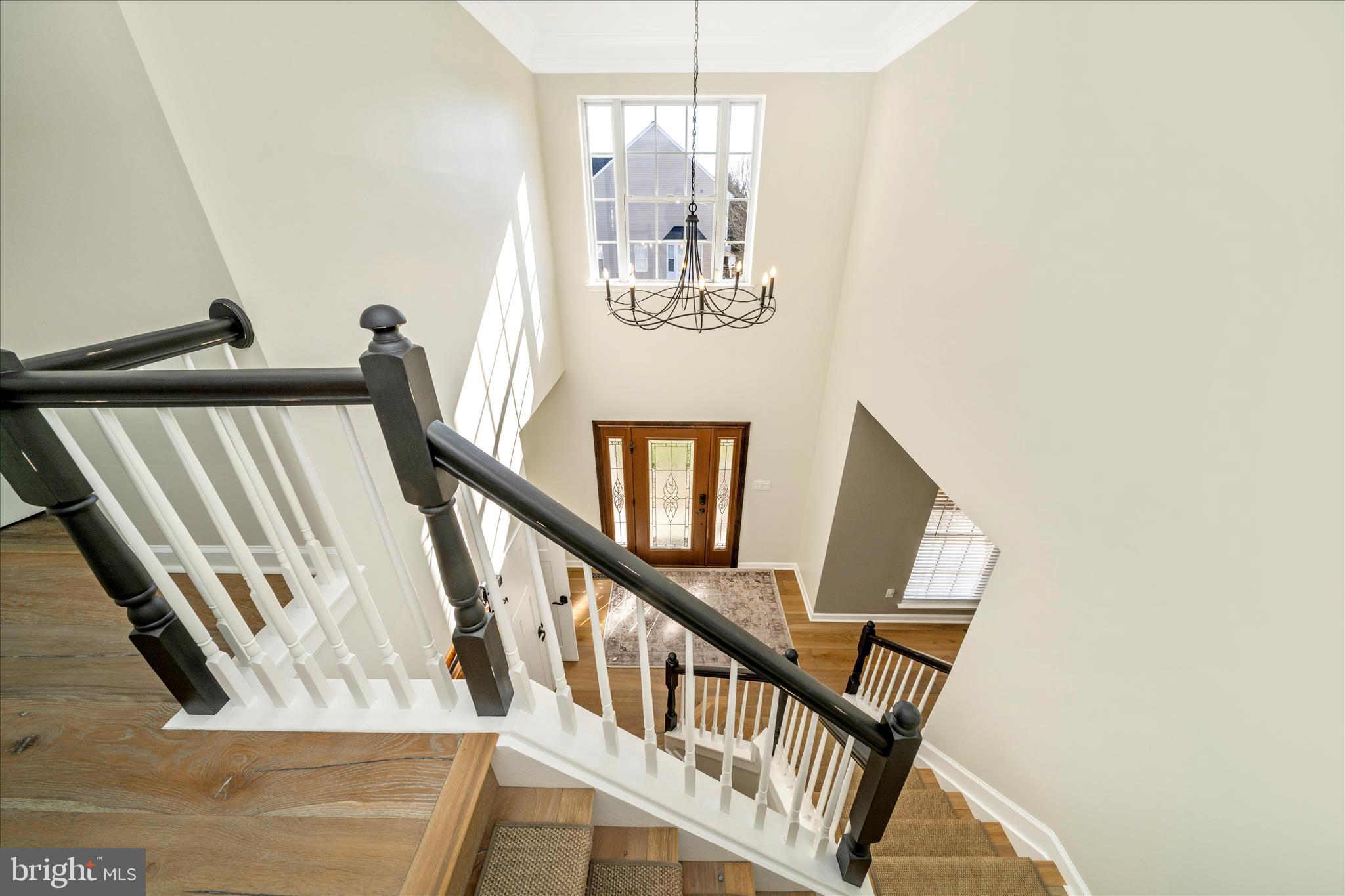 601 Huntover Lane Frederick, MD 21703 - Photo 6 of 73 View from second level landing to grand foyer.