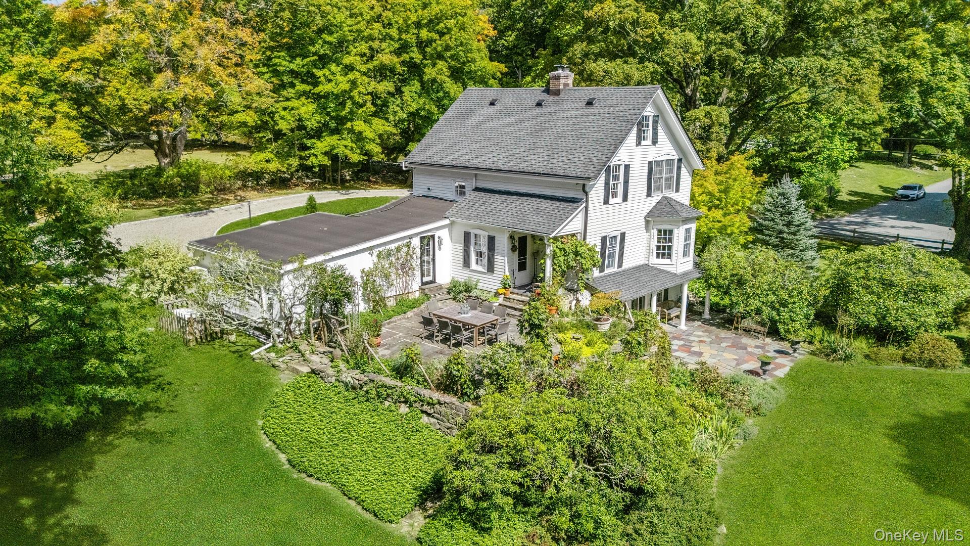 521 Barrett Hill Road Mahopac, NY 10541 - Photo 33 of 35 an aerial view of a house with a yard basket ball court and outdoor seating