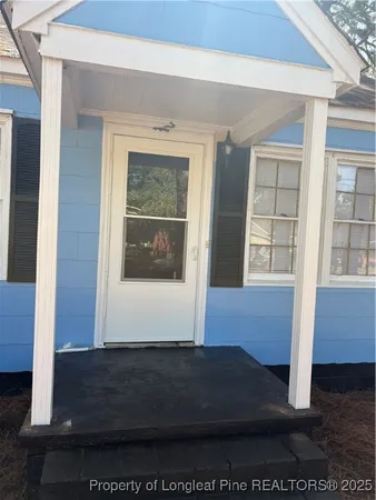 a view of entrance