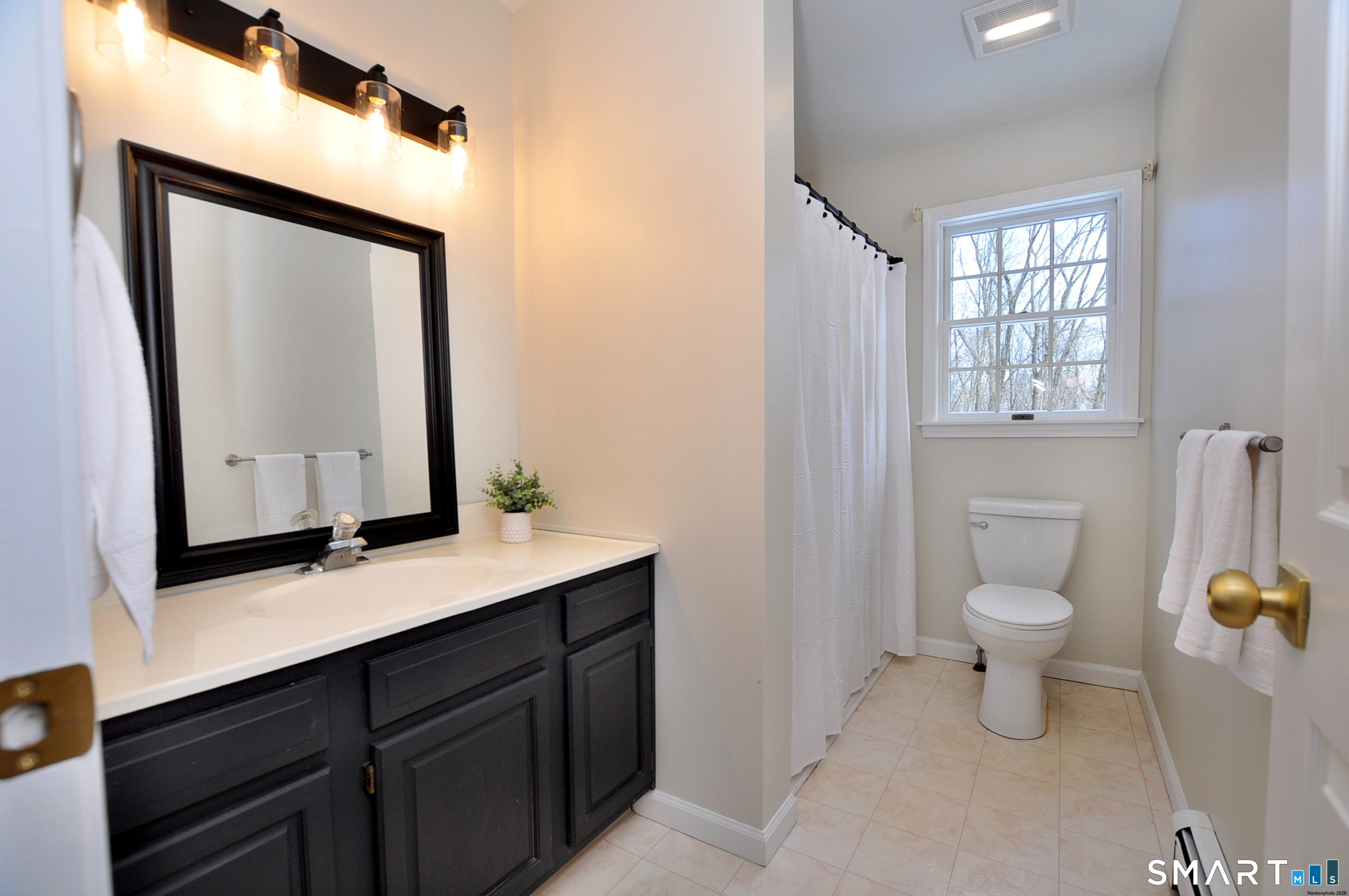 15 Greenwoods Road Granby, CT 06060 - Photo 24 of 41 a bathroom with a toilet sink and mirror