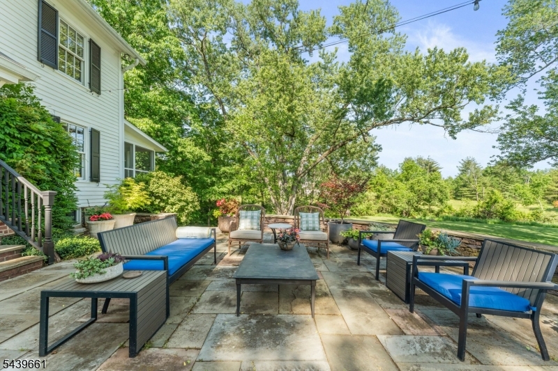 29 Bedens Brook Road Skillman, NJ 08558 - Photo 43 of 50 a view of a patio with table and chairs potted plants and a tree