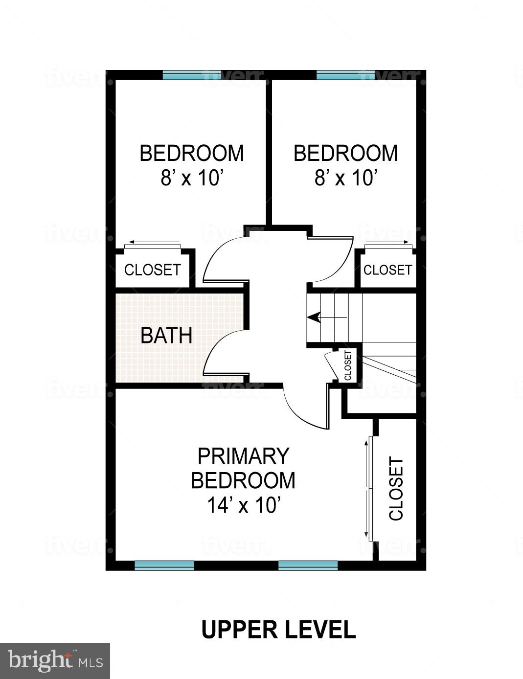422 Kosoak Road Baltimore, MD 21220 - Photo 36 of 37 Upper Level Floor Plan