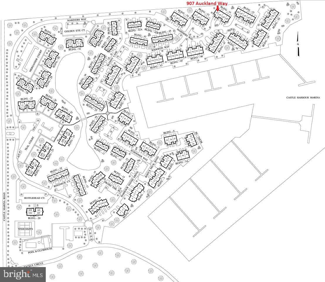 907 Auckland Way Chester, MD 21619 - Photo 12 of 60 Bayside site plan