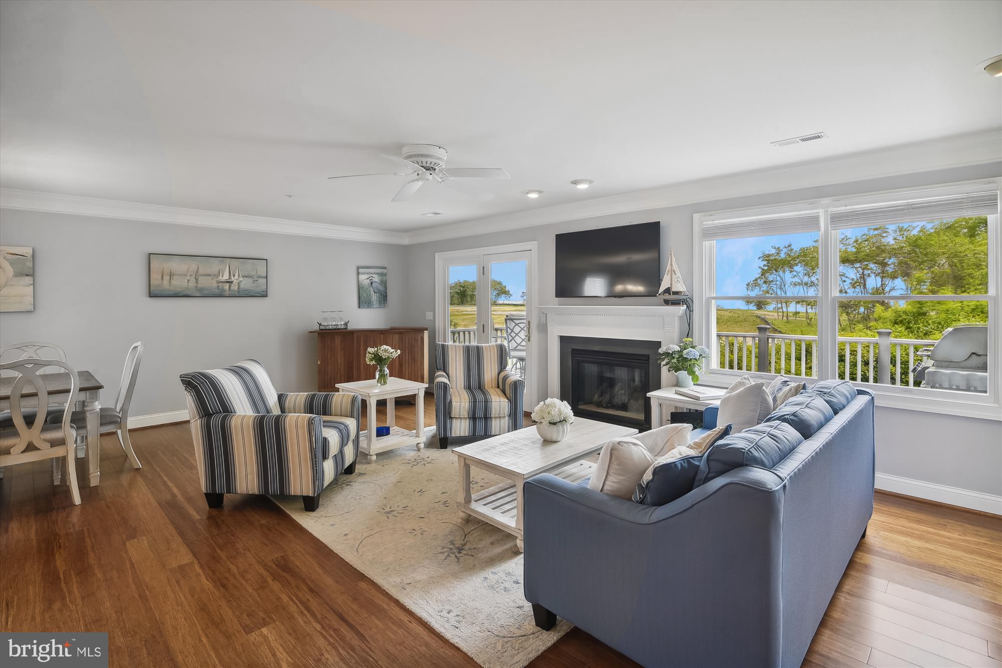 907 Auckland Way Chester, MD 21619 - Photo 5 of 60 Living room with gas fireplace