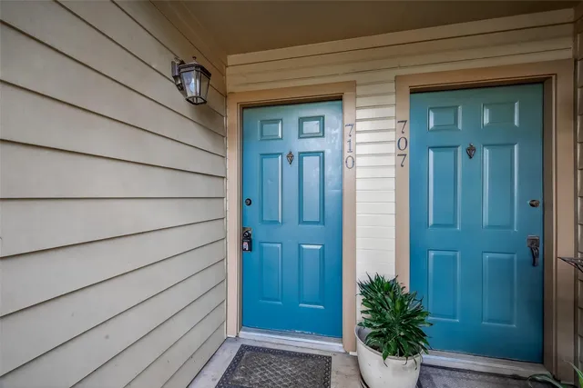 a view of front door