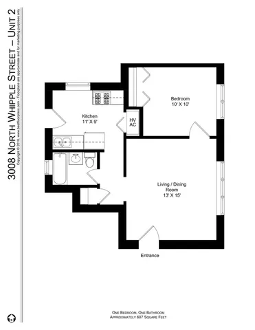 $1,650 | 3008 North Whipple Street, Unit 2, Chicago, IL 60618