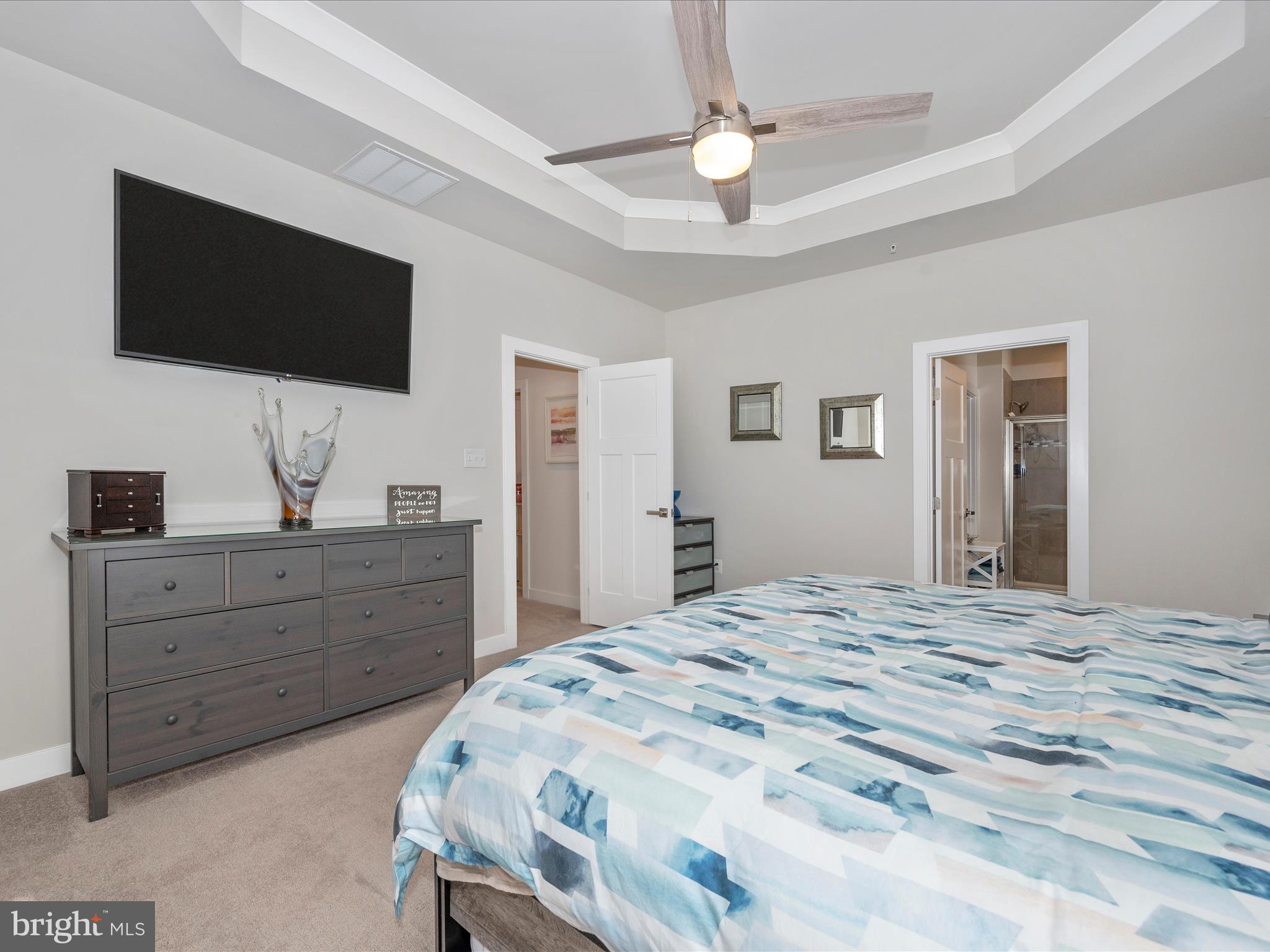 6649 Ballenger Run Boulevard Frederick, MD 21703 - Photo 19 of 42 a bedroom with a bed and a flat screen tv